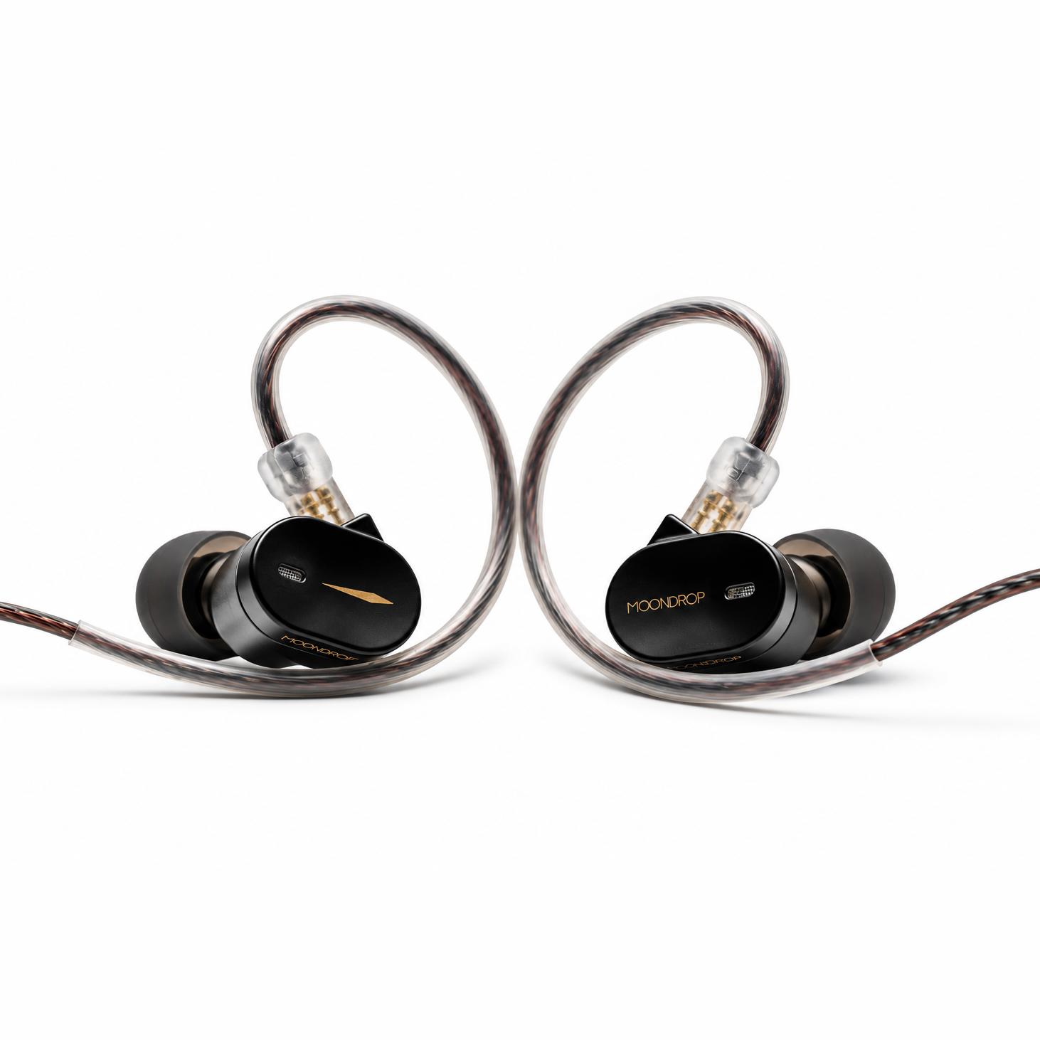 A large main feature product image of Moondrop CHU III Dynamic Driver Wired IEM In-Ear Monitor Headphones