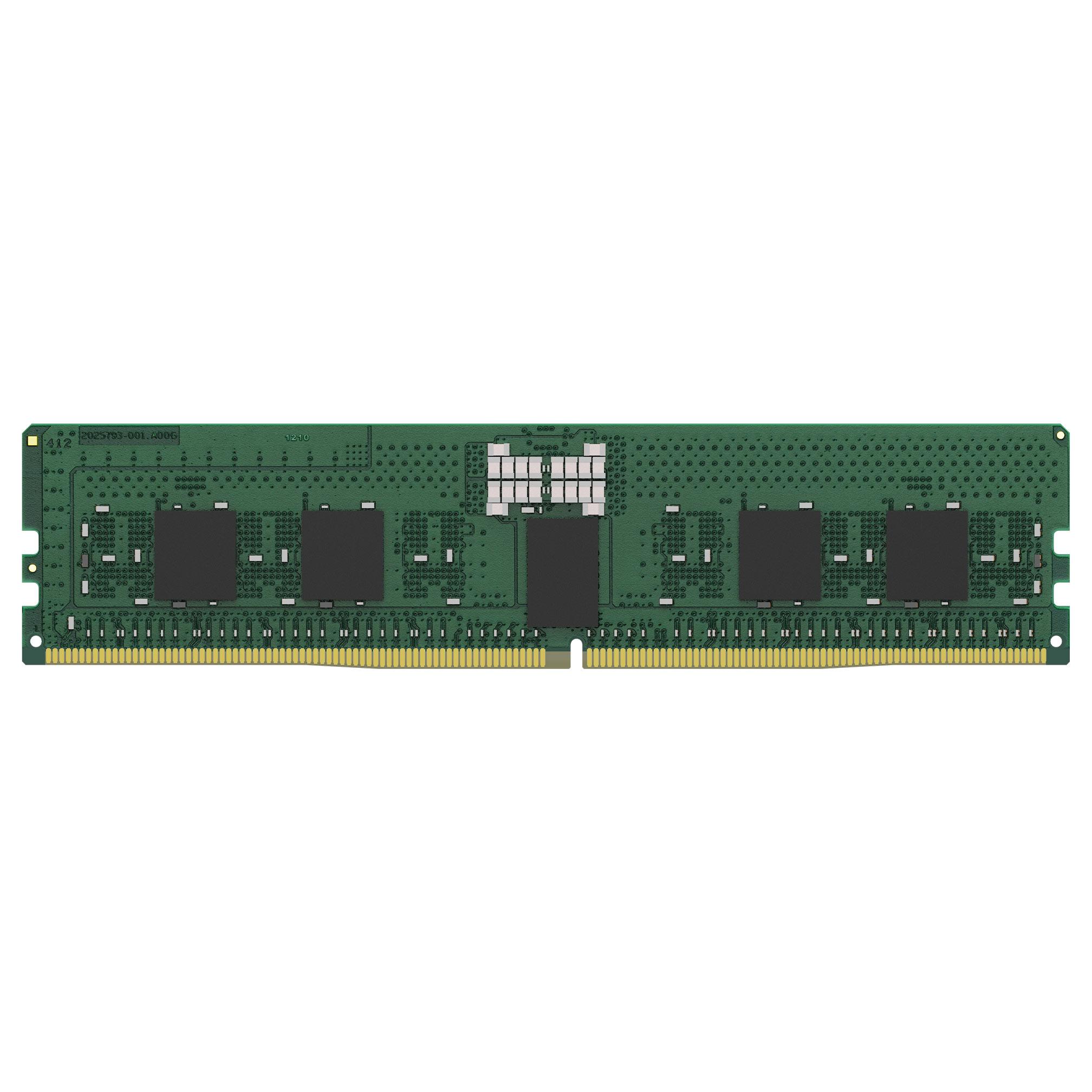 A large main feature product image of Kingston Server Premier 16GB Single (1x16GB) DDR5-5600 C46 ECC Reg