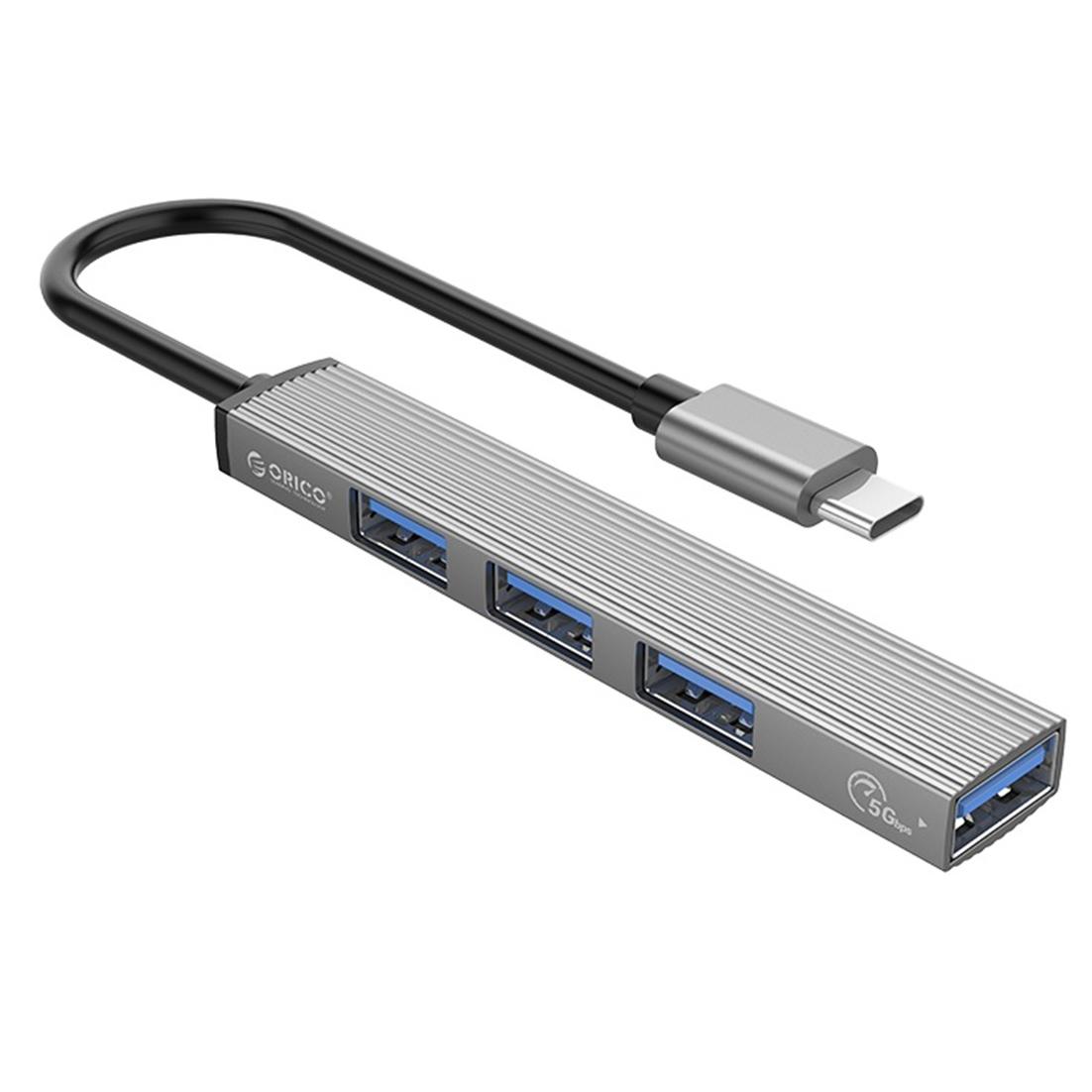 A large main feature product image of ORICO Type-C to USB3.0 HUB