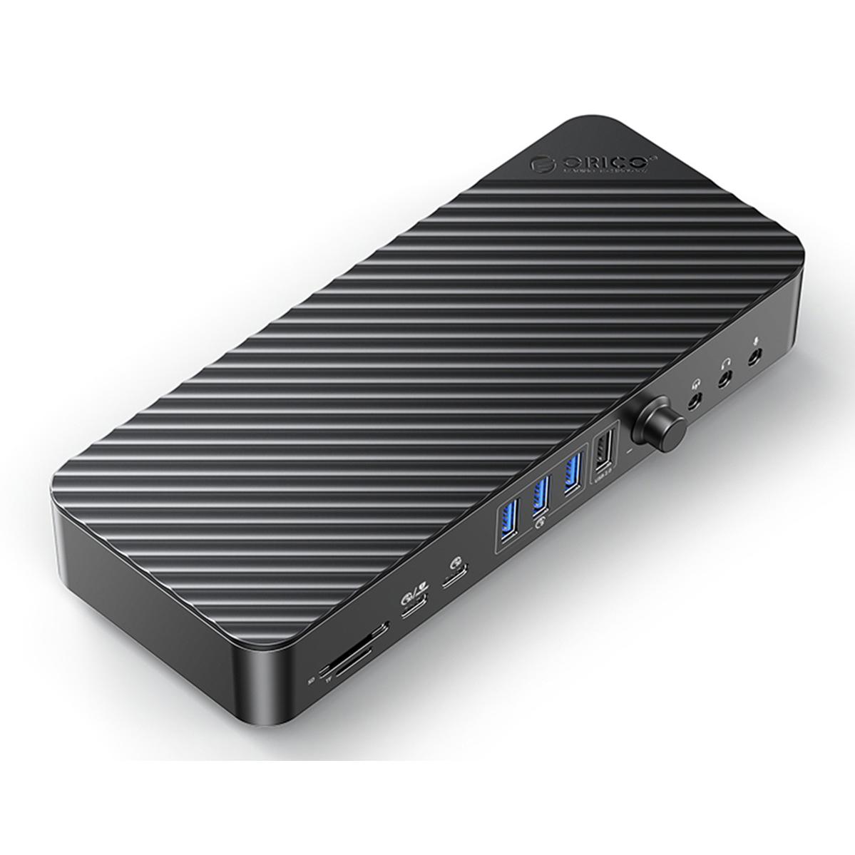 A large main feature product image of ORICO 20 in 1 4K Docking Station