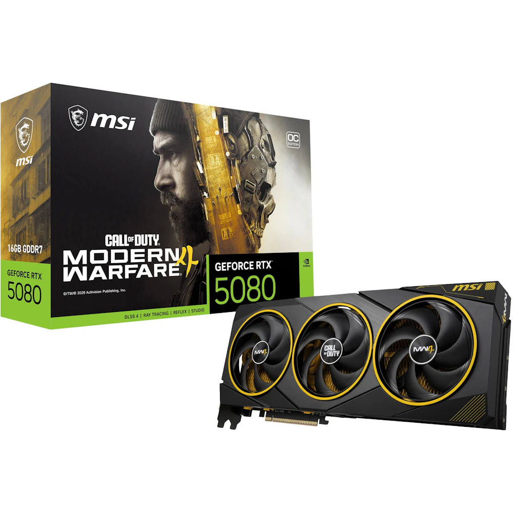 MSI GeForce RTX 5080 OC 16GB GDDR7 - Call of Duty Modern Warfare 4 Edition