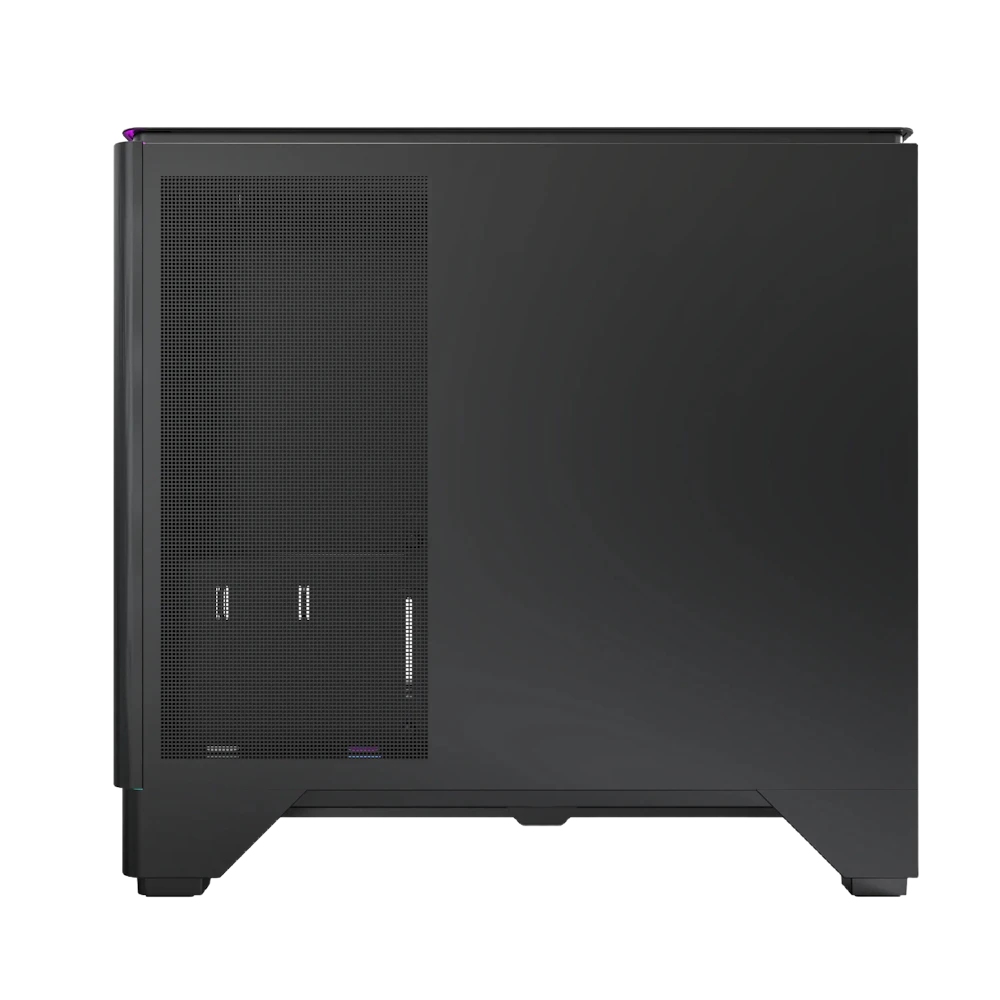 A large main feature product image of EX-DEMO Montech KING 15 PRO Tempered Glass Micro Tower Case (Black)