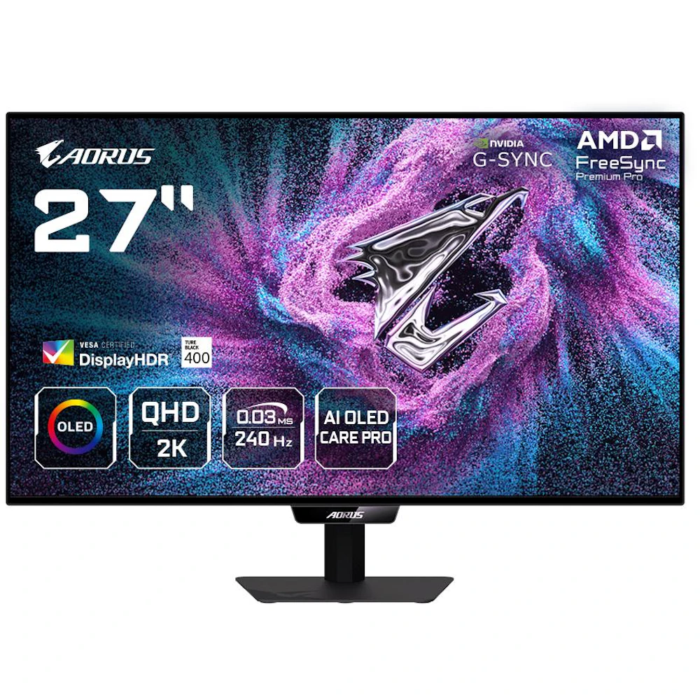 Gigabyte AORUS Elite FO27Q24G WOLED - 26.5" 1440p 240Hz 0.03ms Gaming Monitor