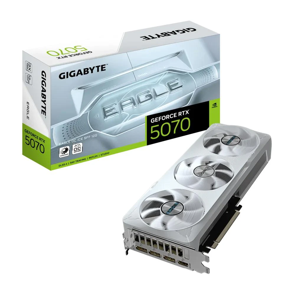EX-DEMO Gigabyte GeForce RTX 5070 EAGLE OC ICE SFF 12GB GDDR7 (White)
