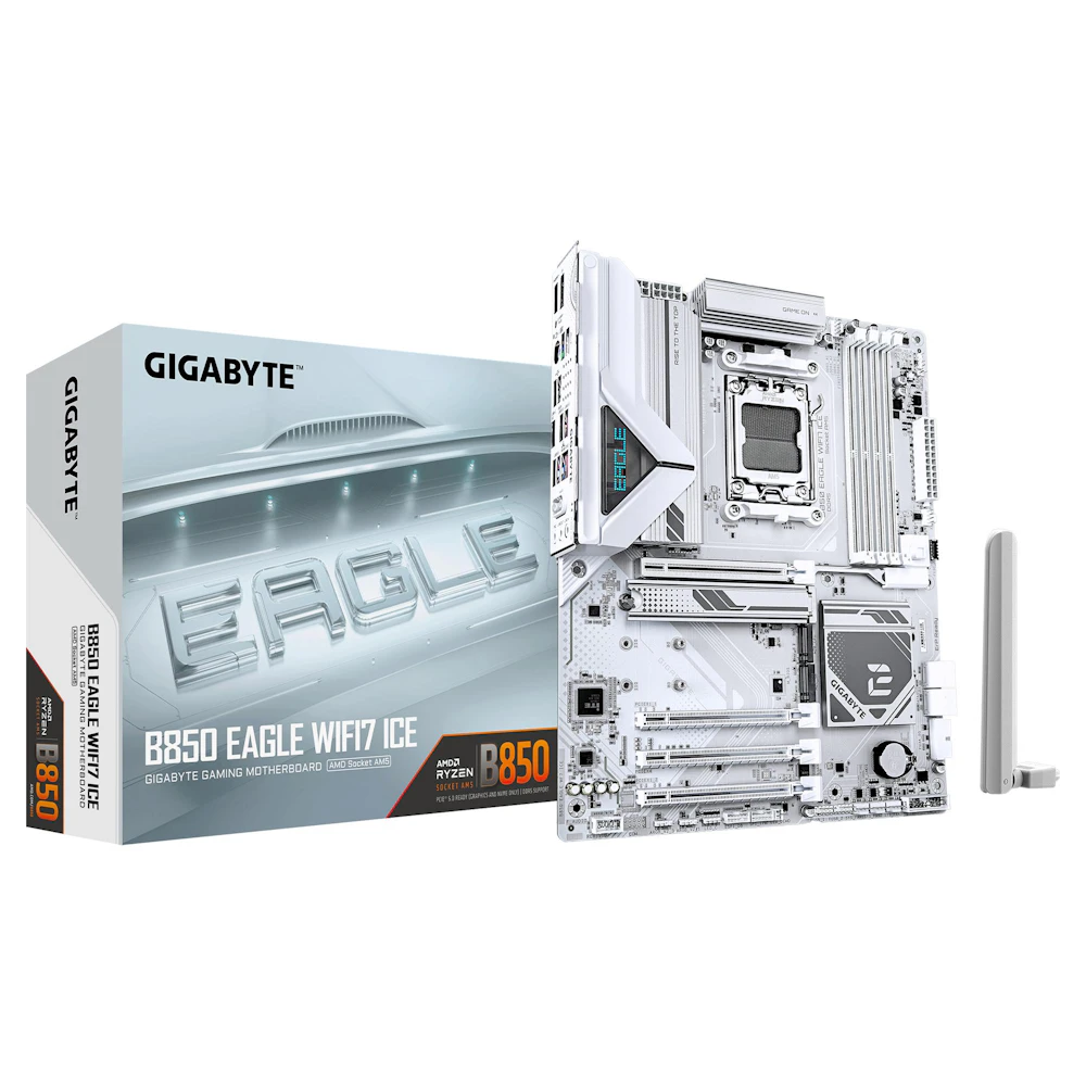 EX-DEMO Gigabyte B850 EAGLE WiFi7 ICE AM5 ATX Desktop Motherboard