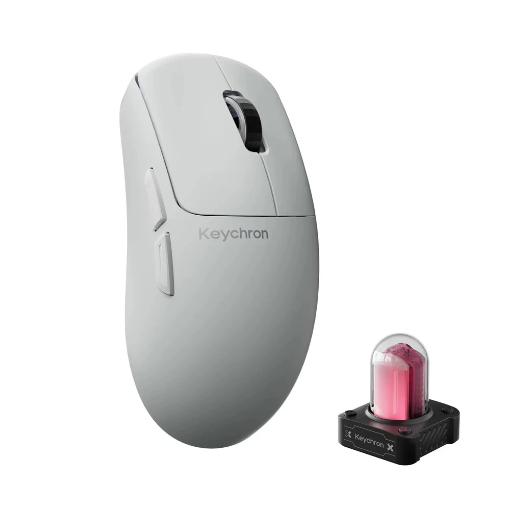 Keychron G6 HE 8K Wireless Mouse - White