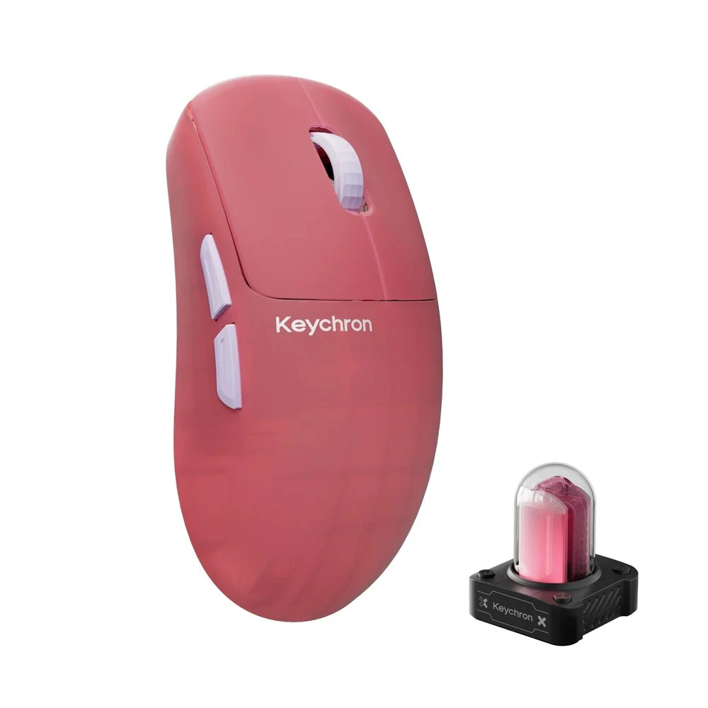 Keychron G6 HE 8K Wireless Mouse - Pink