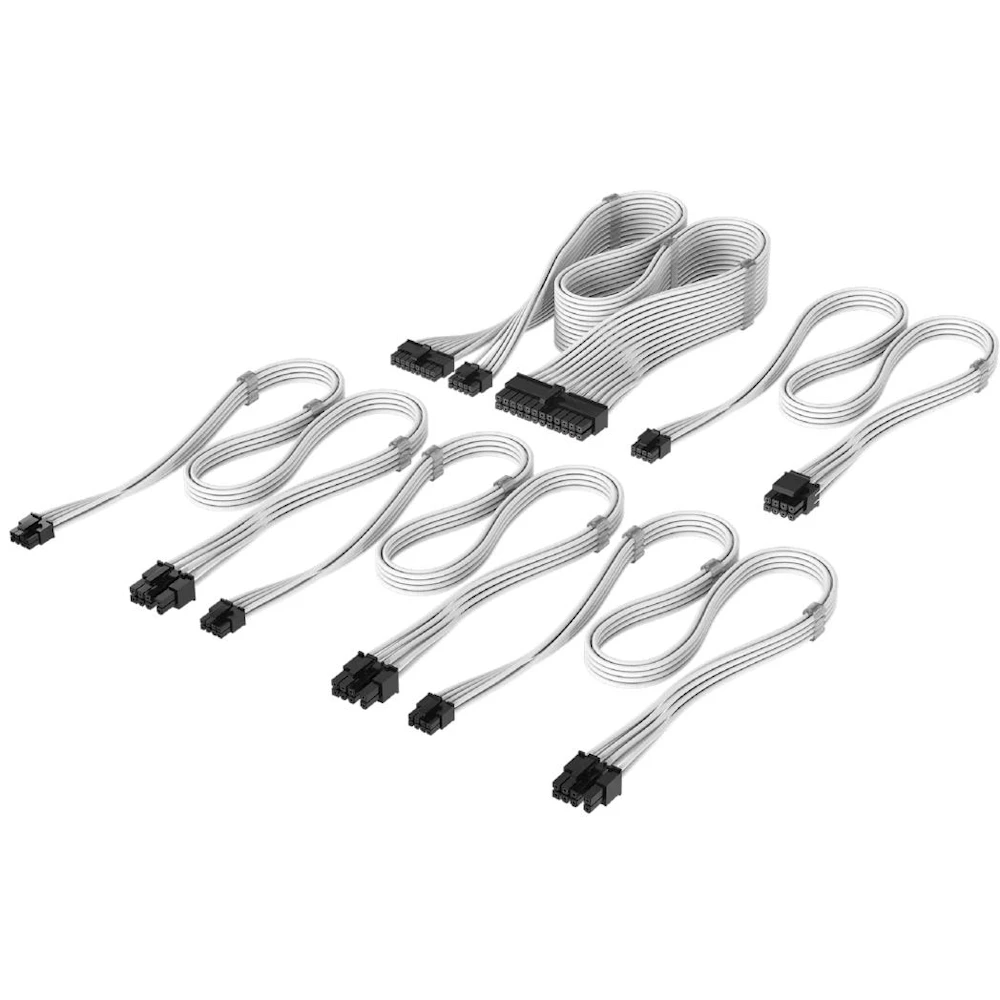 EX-DEMO Corsair Elite Premium Individually Sleeved Type-4 PSU Cables Starter Kit (White)