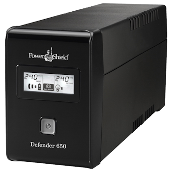 Product image of PowerShield Defender LCD 650VA UPS - Click for product page of PowerShield Defender LCD 650VA UPS