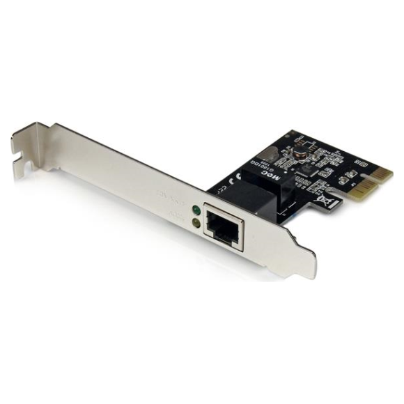 A large main feature product image of Startech PCIe Gigabit Network Adapter