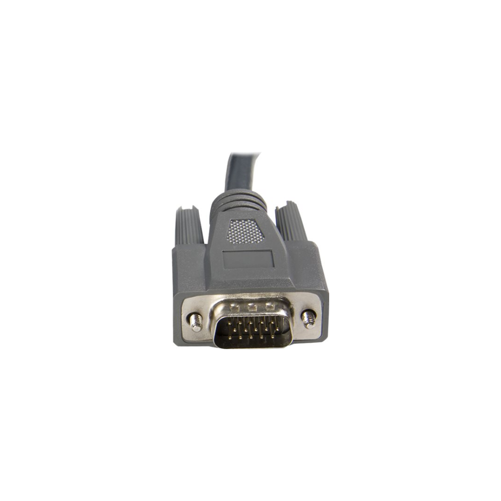 A large main feature product image of Startech Ultra-Thin USB VGA 2-in-1 KVM 2m Cable 