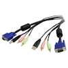 A product image of Startech 4-in-1 USB VGA KVM 2m Cable with Audio 