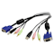 A small tile product image of Startech 4-in-1 USB VGA KVM 2m Cable with Audio 