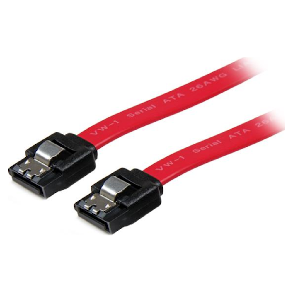 A large main feature product image of Startech Latching SATA 45cm Cable