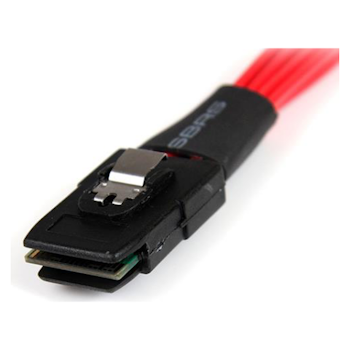 Product image of Startech SAS Cable SFF-8087 to 4x Latching SATA Cables - Click for product page of Startech SAS Cable SFF-8087 to 4x Latching SATA Cables