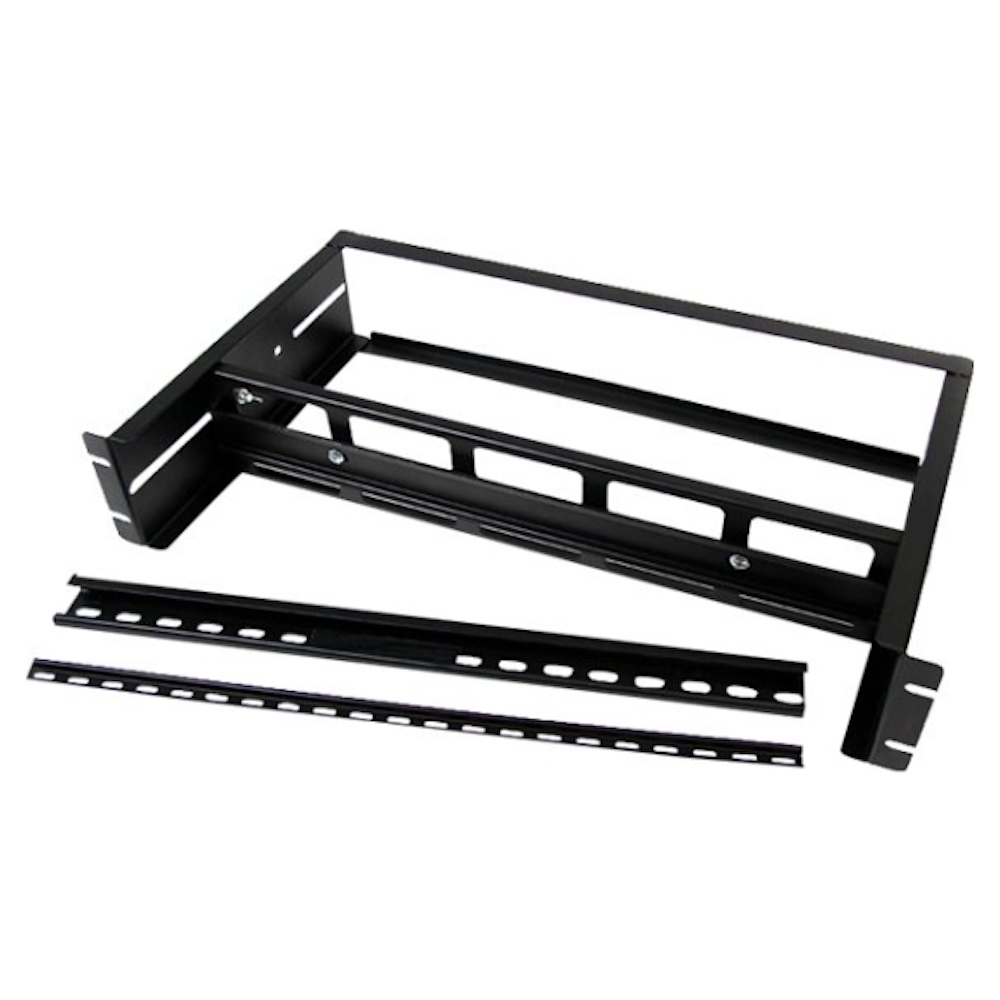 A large main feature product image of Startech Adjustable Rackmount DIN Rail Kit