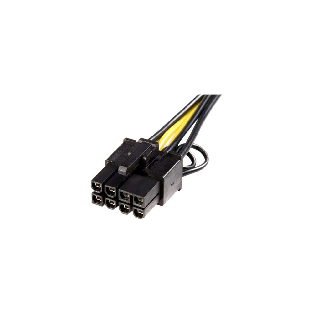A large main feature product image of Startech PCIe 6 pin to 8 pin Power Adapter Cable