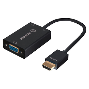 Product image of ALOGIC HDMI to VGA 15cm Adapter Cable w/3.5mm Audio - Click for product page of ALOGIC HDMI to VGA 15cm Adapter Cable w/3.5mm Audio