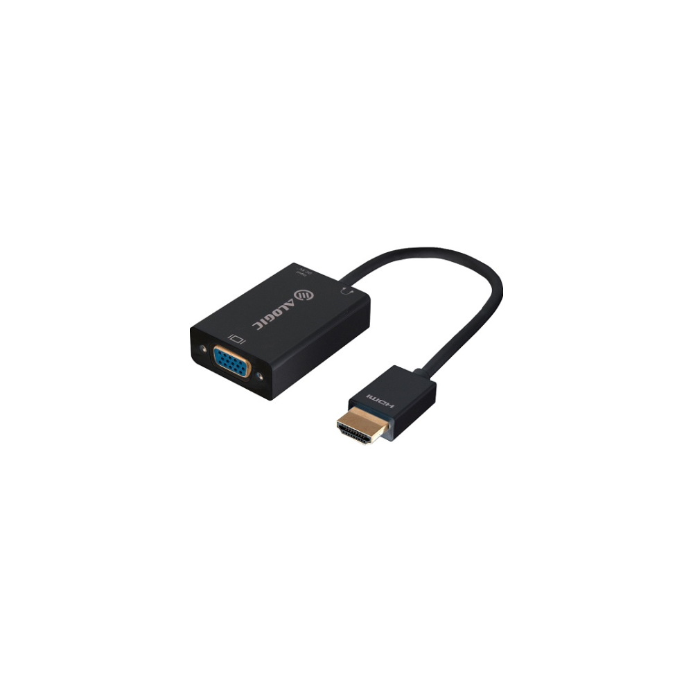A large main feature product image of ALOGIC HDMI to VGA 15cm Adapter Cable w/3.5mm Audio