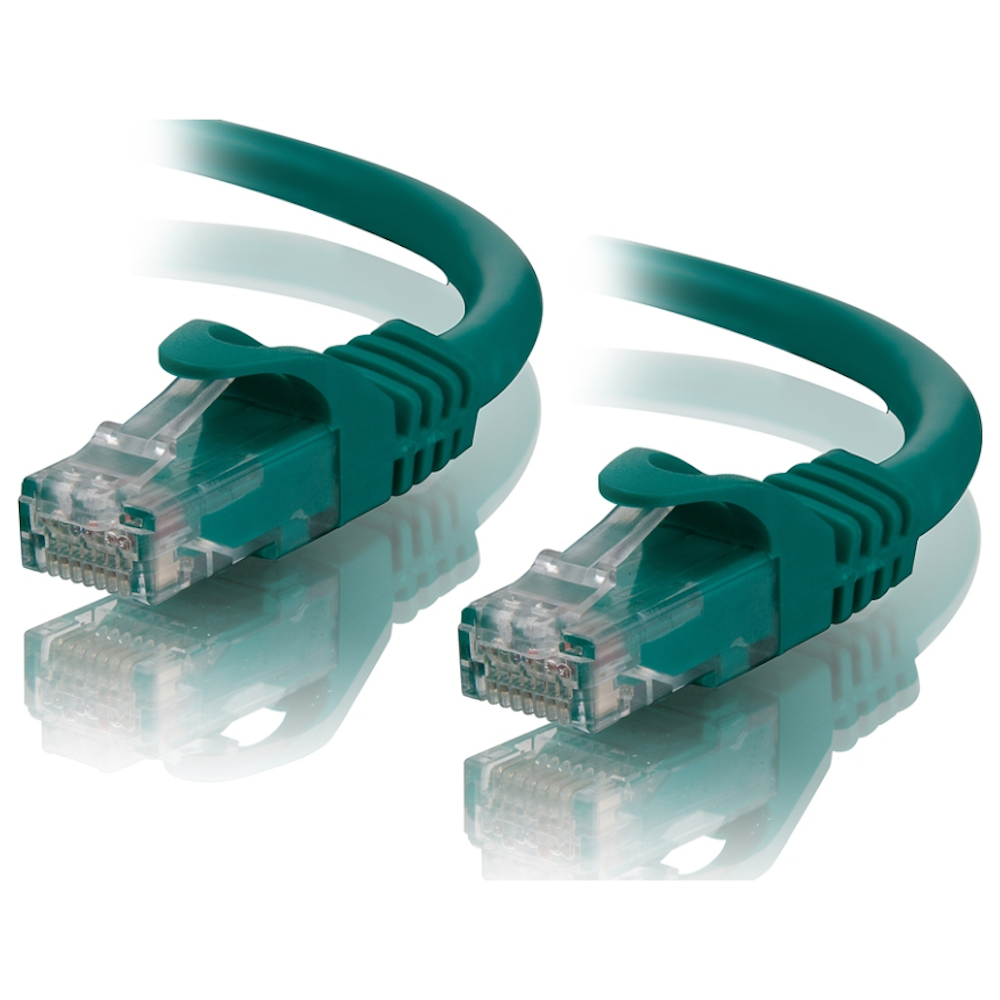 A large main feature product image of ALOGIC CAT6 0.5m Network Cable Green
