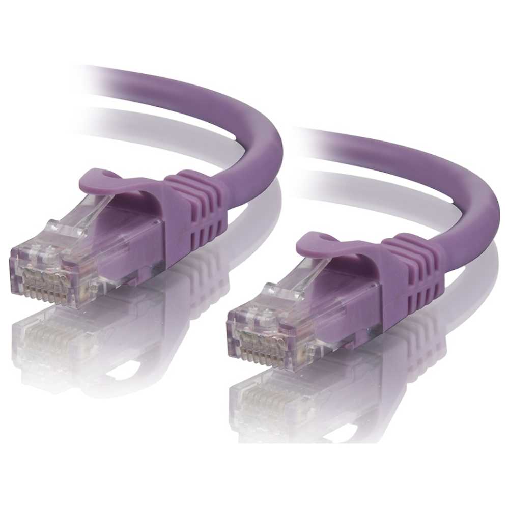 A large main feature product image of ALOGIC CAT6 0.5m Network Cable Purple