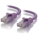A product image of ALOGIC CAT6 0.5m Network Cable Purple
