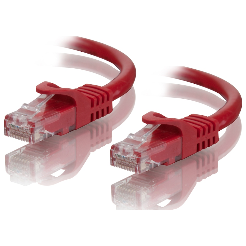 A large main feature product image of ALOGIC CAT6 0.5m Network Cable Red