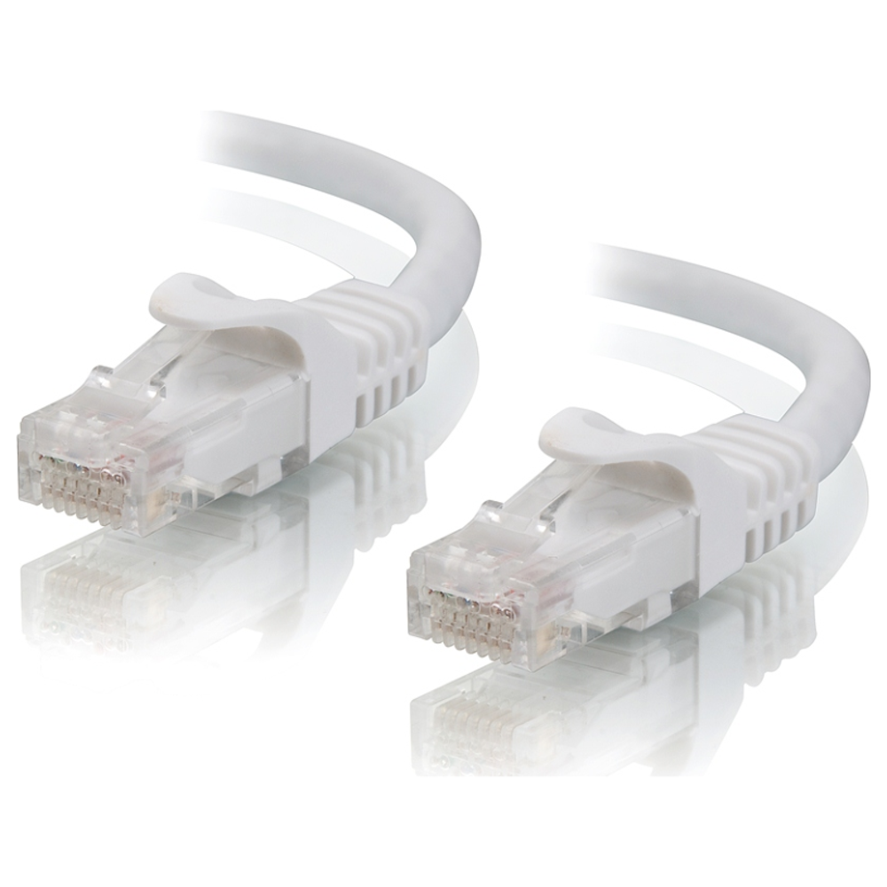 A large main feature product image of ALOGIC CAT6 0.5m Network Cable White