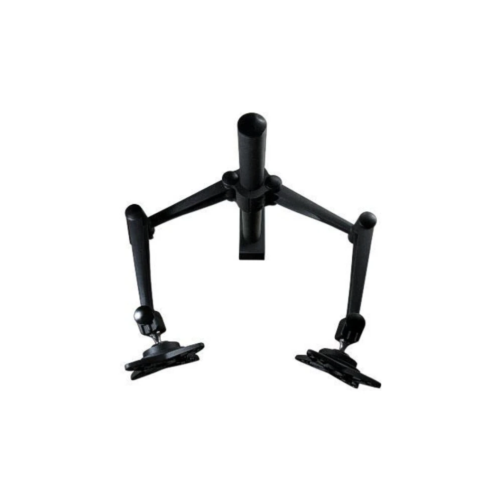 A large main feature product image of Brateck LCD-T9 Dual Monitor Table Stand with Arms