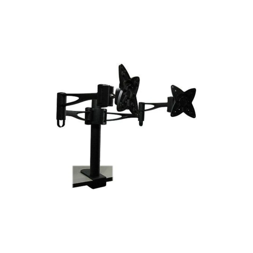 A large main feature product image of Brateck LCD-T9 Dual Monitor Table Stand with Arms
