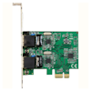 A product image of Startech PCIe 2 Port Gigabit Ethernet Network Card