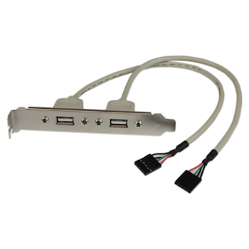 Product image of Startech 2 Port USB Slot Plate Adapter - Click for product page of Startech 2 Port USB Slot Plate Adapter