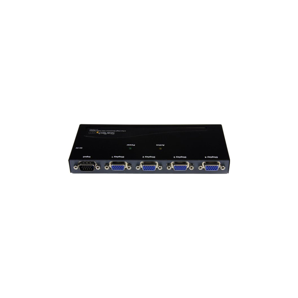 A large main feature product image of Startech 4 Port VGA HD Video Splitter
