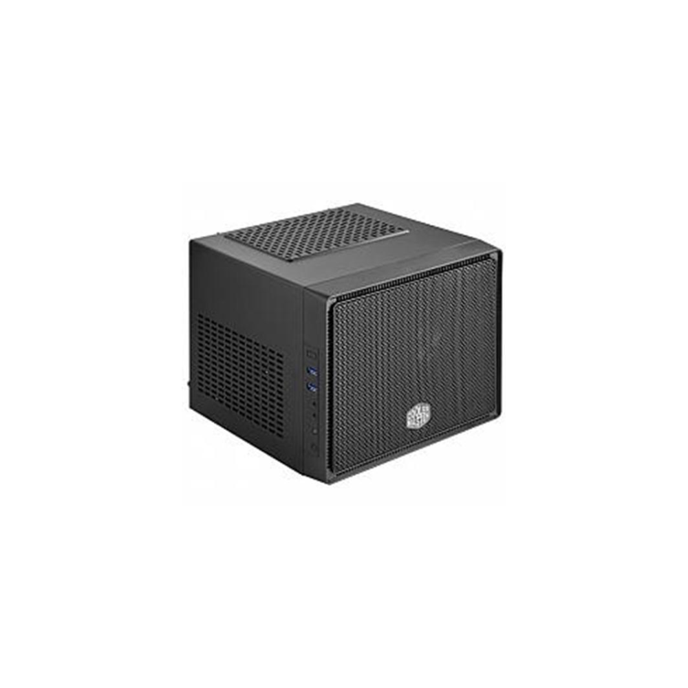 A large main feature product image of Cooler Master Elite 110 Black mITX Case