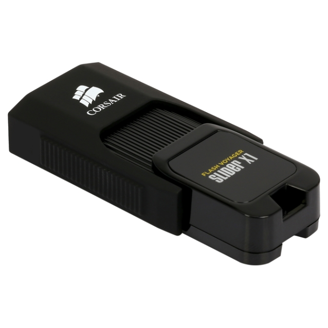 A large main feature product image of Corsair Flash Voyager Slider X1 256GB USB 3.0 Type-A Flash Drive