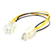 A product image of Startech ATX12V 4 Pin P4 CPU Power Extension 0.2M