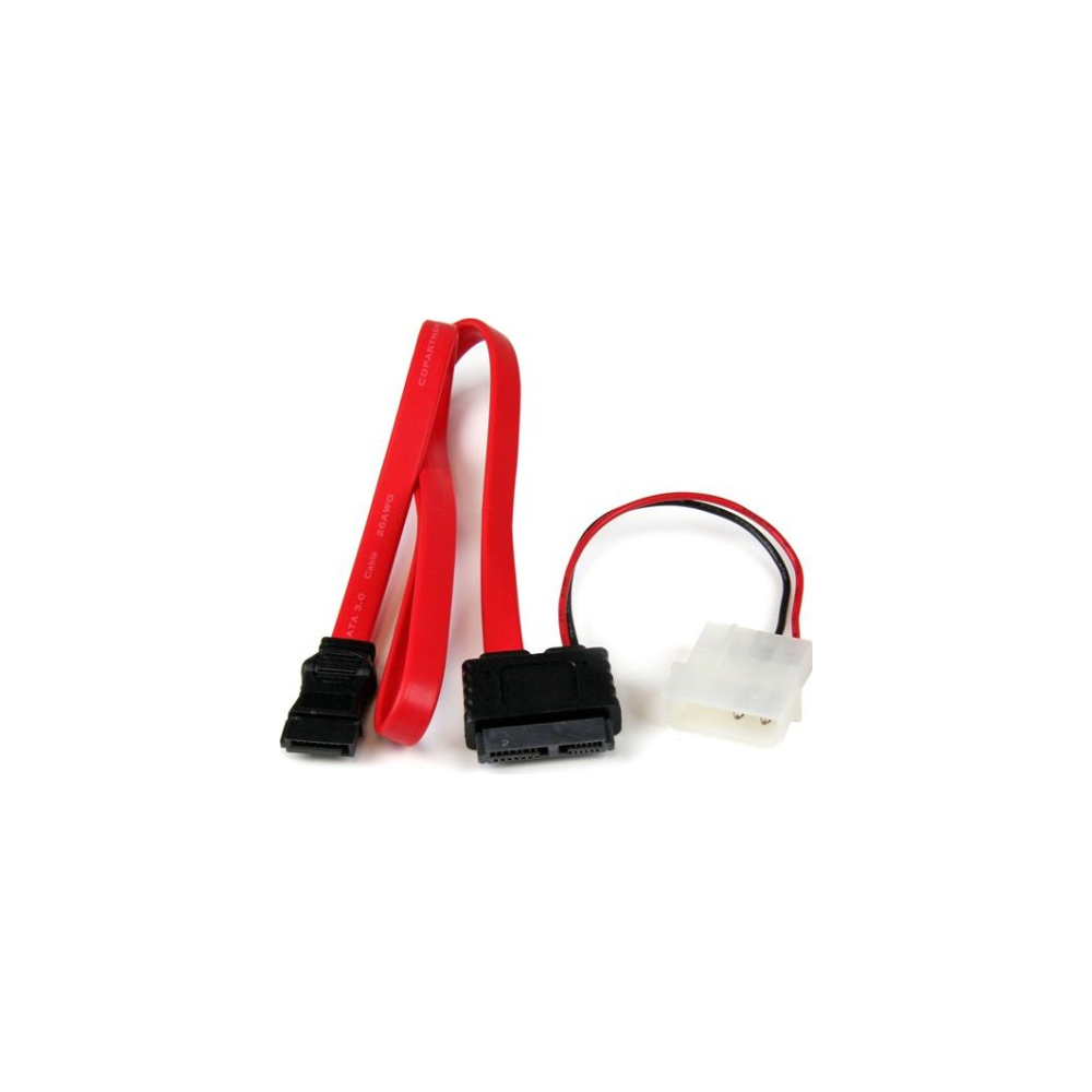A large main feature product image of Startech Slimline SATA to SATA 50cm Cable