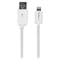 A small tile product image of Startech Black 8-Pin Lightning to USB 15cm Cable - White
