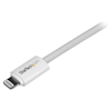 A product image of Startech 8-pin Lightning to USB 30cm Cable - White