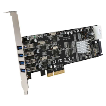 Product image of Startech 4 Port PCIe USB 3.0 Card w/ 4 Channels - Click for product page of Startech 4 Port PCIe USB 3.0 Card w/ 4 Channels