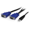 A product image of Startech 2-in-1 Ultra Thin USB KVM 3M Cable