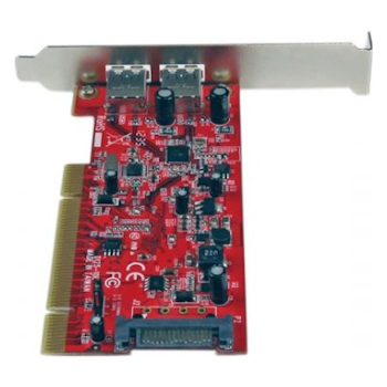 Product image of Startech 2 Port PCI USB 3.0 Card w/ SATA Power - Click for product page of Startech 2 Port PCI USB 3.0 Card w/ SATA Power