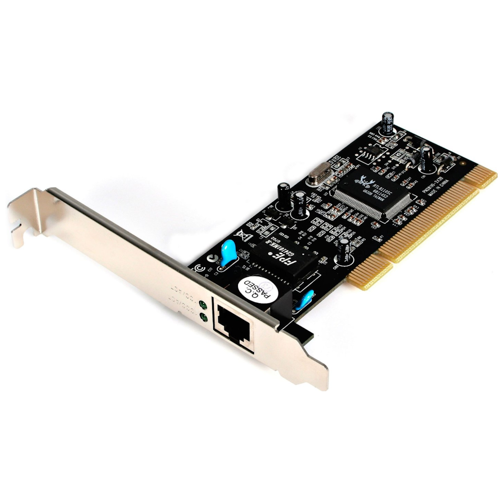 A large main feature product image of Startech 1 Port PCI Gigabit Ethernet Adapter Card