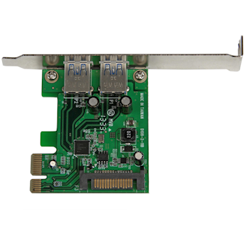 Product image of Startech 2 Port PCIe USB 3.0 Card Adapter w/ UASP - Click for product page of Startech 2 Port PCIe USB 3.0 Card Adapter w/ UASP