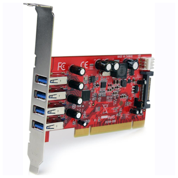 Product image of Startech 4 Port PCI USB 3.0 Card w/ SATA Power - Click for product page of Startech 4 Port PCI USB 3.0 Card w/ SATA Power