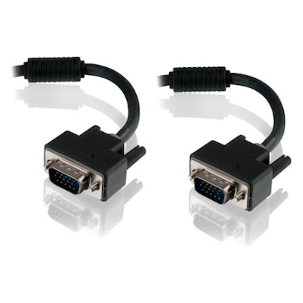 A large main feature product image of ALOGIC Premium Shielded VGA/SVGA 2m Monitor Cable w/Filter