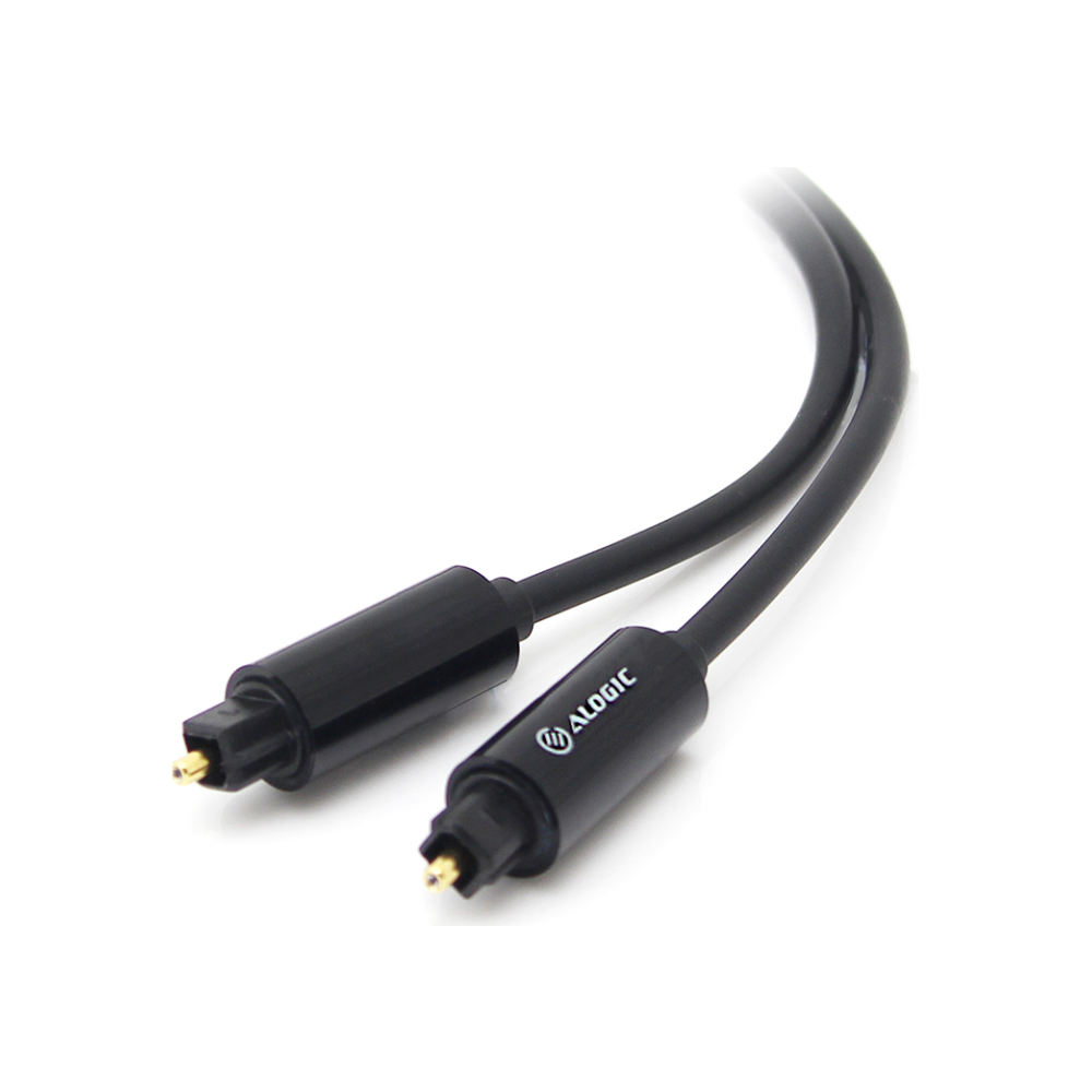 A large main feature product image of ALOGIC Premium 1m Optical Fibre Toslink Digital Audio Cable Male to Male