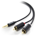 A product image of ALOGIC Premium 3.5mm Stereo to 2 X RCA Stereo 5m Cable
