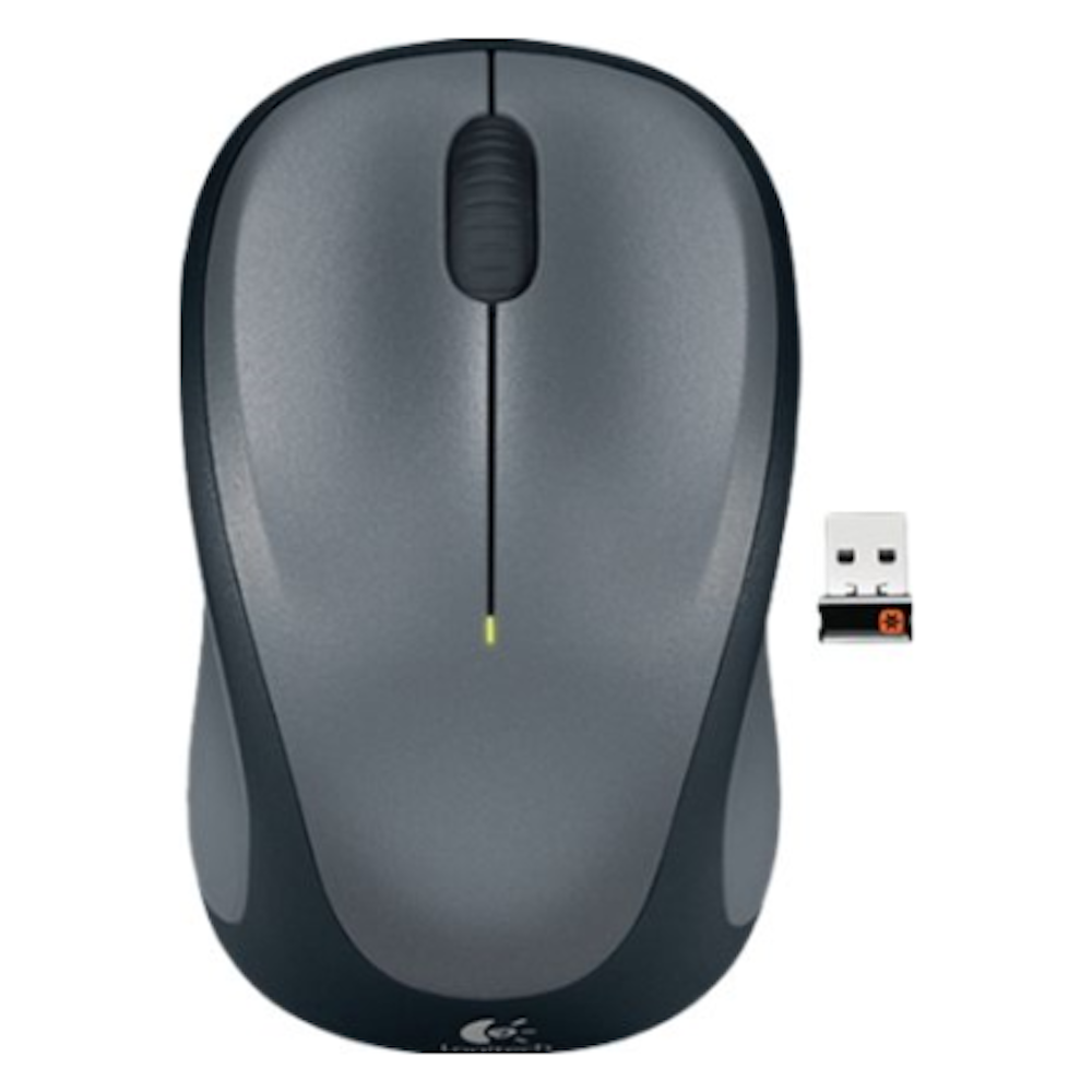 A large main feature product image of Logitech M235 Wireless Mouse Black