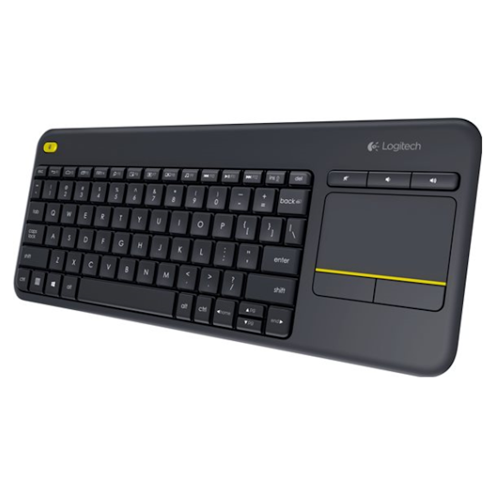 A large main feature product image of Logitech K400 Plus Wireless Touch Keyboard